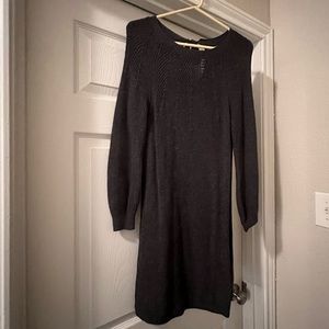 Dark grey sweater dress